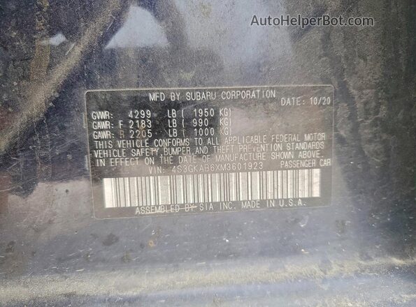 4S3GKAB6XM3601923 2021 SUBARU IMPREZA Blue Widok komory silnika