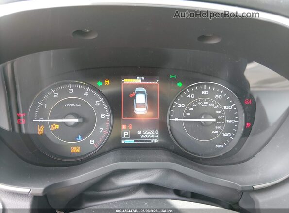 4S3GKAD68J3603419 2018 SUBARU IMPREZA White უკანა სავარძლების ხედი