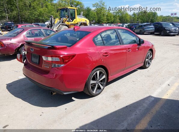 4S3GKAJ68K1628676 2019 SUBARU IMPREZA Red 