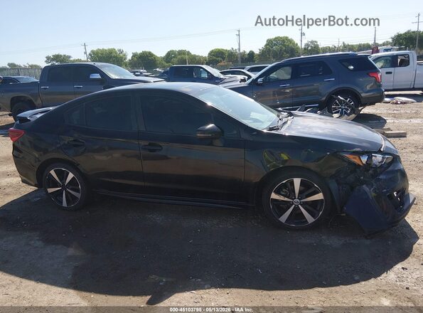 4S3GKAL66H3610915 2017 SUBARU IMPREZA Black Սալոնի հետևի տեսք