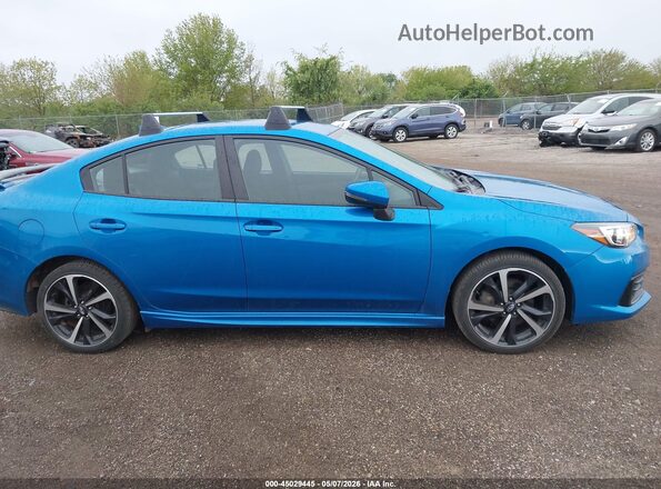 4S3GKAL69N3609897 2022 SUBARU IMPREZA Blue Սալոնի հետևի տեսք