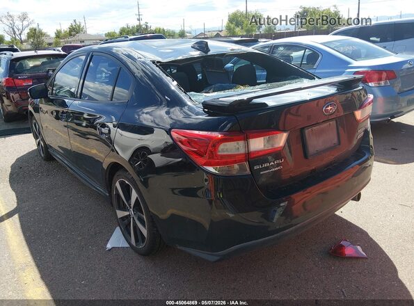 4S3GKAM65J3600963 2018 SUBARU IMPREZA Black უკანა მარცხენა