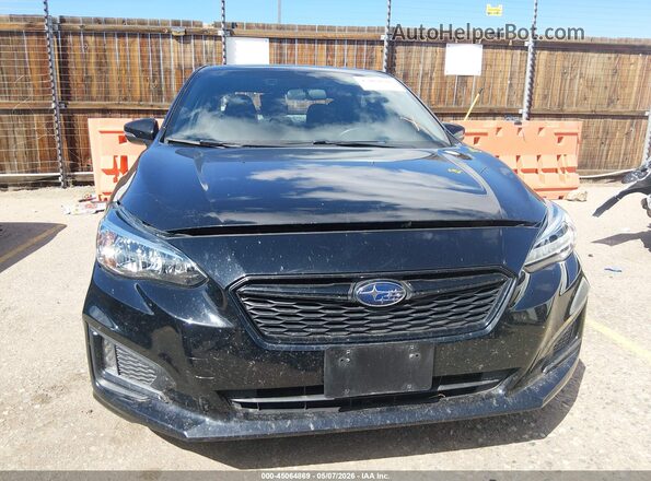 4S3GKAM65J3600963 2018 SUBARU IMPREZA Black ხელსაწყოთა პანელის ხედი