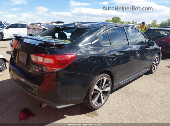 4S3GKAM65J3600963 2018 SUBARU IMPREZA Black უკანა მარჯვენა