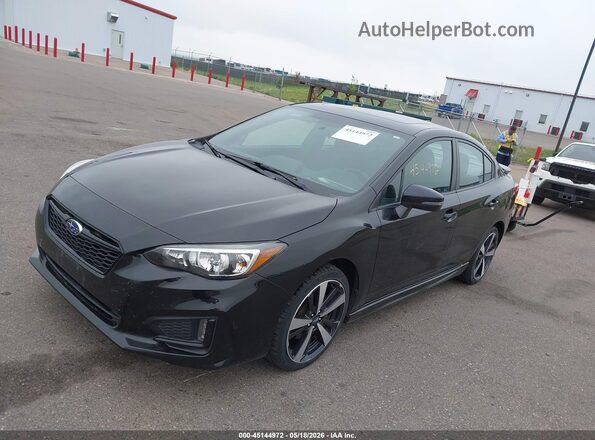 4S3GKAM68K3602594 2019 SUBARU IMPREZA Black Front left