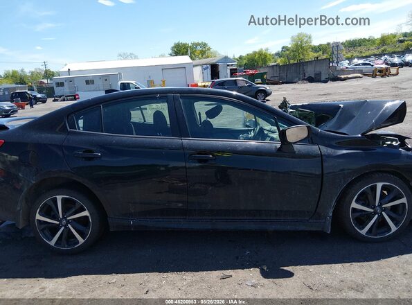 4S3GKAM69L3604551 2020 SUBARU IMPREZA Black Widok zestawu wskaźników