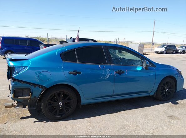 4S3GKAT65H3623302 2017 SUBARU IMPREZA Blue Rear interior view