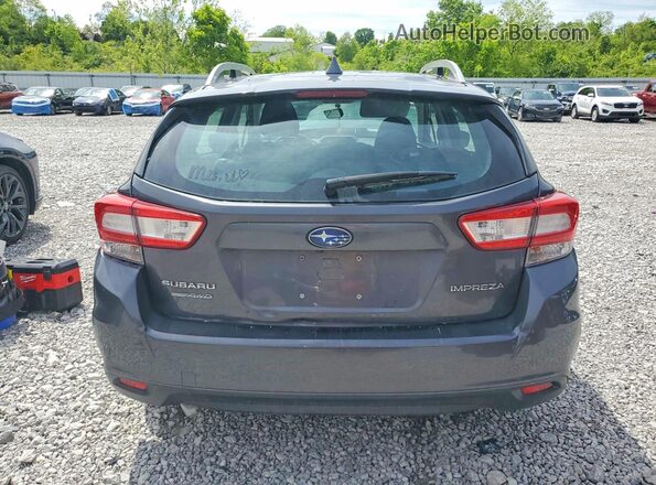 4S3GTAC65K3757912 2019 SUBARU IMPREZA Charcoal Вид ззаду