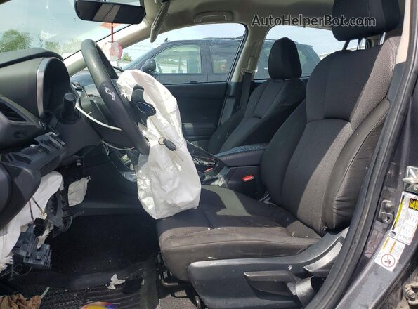 4S3GTAC65K3757912 2019 SUBARU IMPREZA Charcoal Вид салону спереду