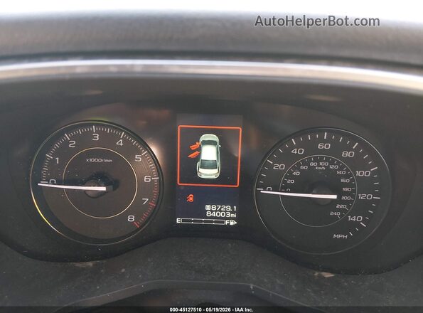 4S3GTAD61H3712070 2017 SUBARU IMPREZA Gray Widok tylnych siedzeń