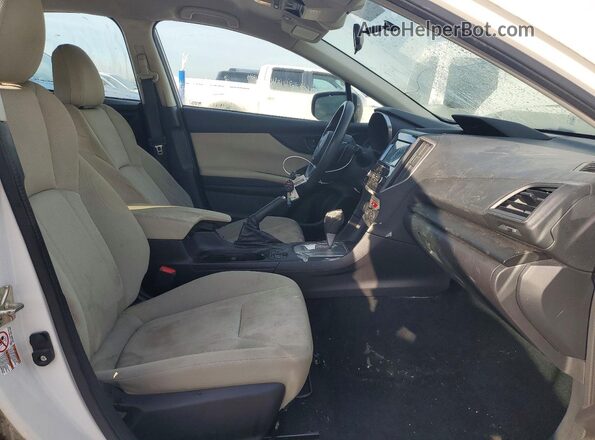 4S3GTAD66H3715949 2017 SUBARU IMPREZA White Вид салону спереду