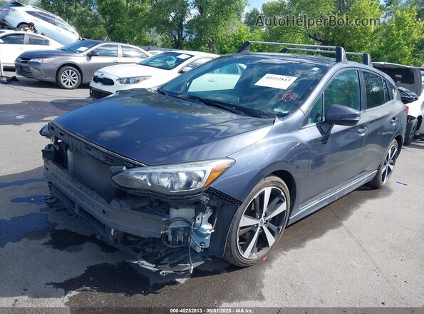 4S3GTAL64H1716255 2017 SUBARU IMPREZA Gray Առջևի ձախ երեք քառորդ տեսարան