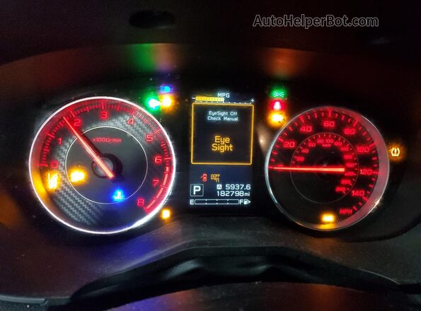 4S3GTAM67J3711950 2018 SUBARU IMPREZA Black Սարքավորումների վահանակի տեսք