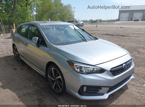 4S3GTAM67L3733966 2020 SUBARU IMPREZA Silver Front view