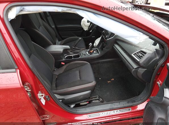 4S3GTAM68H3718013 2017 SUBARU IMPREZA Red Front interior view