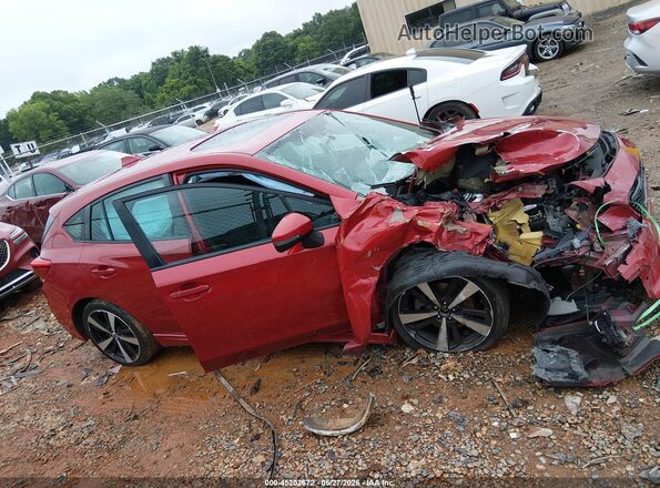 4S3GTAM68H3718013 2017 SUBARU IMPREZA Red Rear interior view