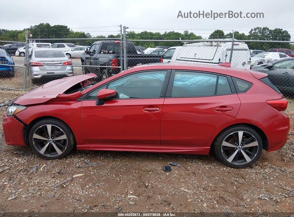 4S3GTAM68H3718013 2017 SUBARU IMPREZA Red 360 interior view