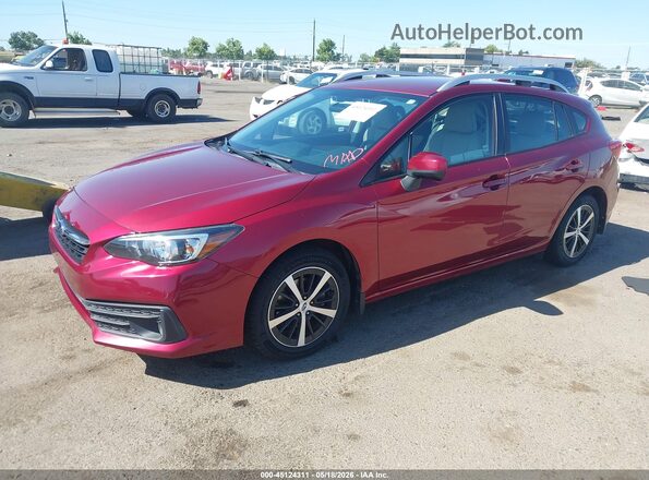 4S3GTAV65L3704643 2020 SUBARU IMPREZA Burgundy Front left
