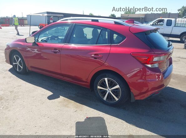 4S3GTAV65L3704643 2020 SUBARU IMPREZA Burgundy Rear left