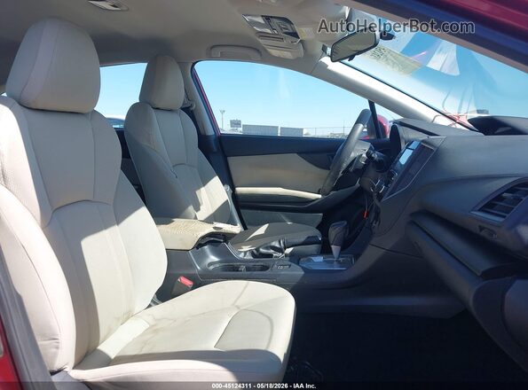 4S3GTAV65L3704643 2020 SUBARU IMPREZA Burgundy Front interior view