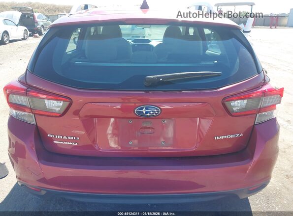 4S3GTAV65L3704643 2020 SUBARU IMPREZA Burgundy 