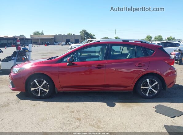 4S3GTAV65L3704643 2020 SUBARU IMPREZA Burgundy 360 interior view