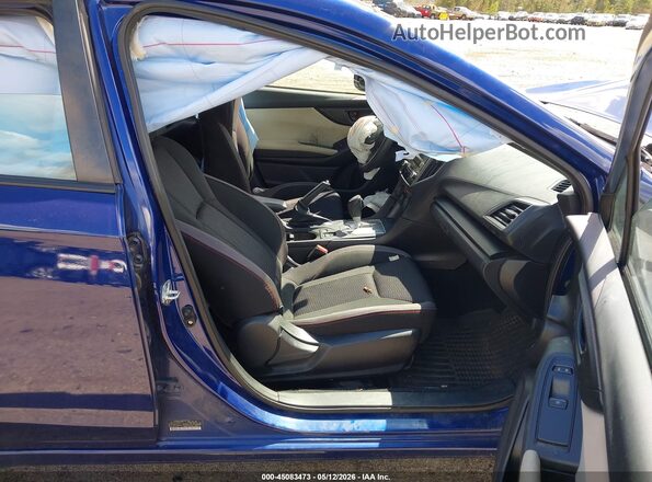 4S3GTAV65N3723664 2022 SUBARU IMPREZA Blue Widok wnętrza z przodu