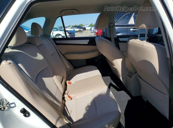 4S4BSAAC1G3307909 2016 SUBARU OUTBACK White უკანა სავარძლების ხედი