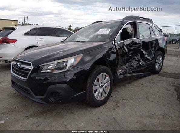 4S4BSAAC1J3228053 2018 SUBARU OUTBACK Black Передня ліва чверть