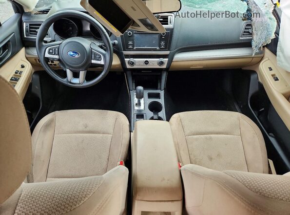 4S4BSAAC8H3318892 2017 SUBARU OUTBACK Tan Առջևի վահանակի տեսք