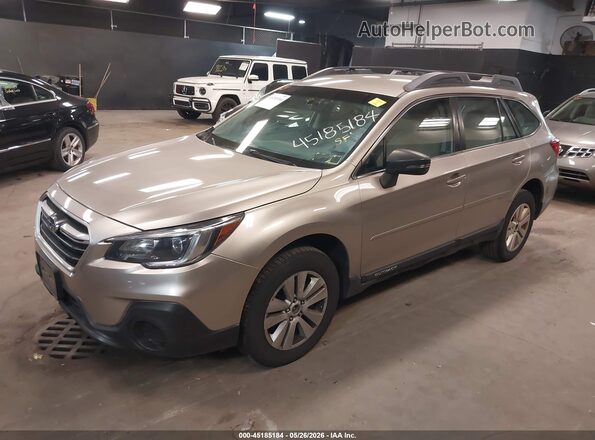 4S4BSAACXJ3359790 2018 SUBARU OUTBACK Champagne წინა მარცხენა ხედი სამი მეოთხედიდან