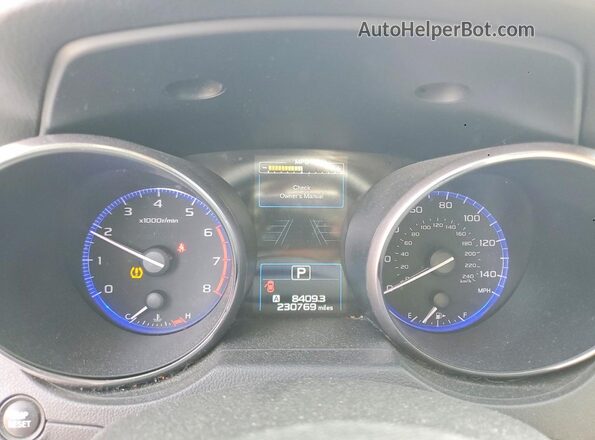 4S4BSABC1K3229543 2019 SUBARU OUTBACK White Widok zestawu wskaźników