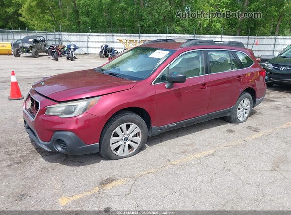4S4BSABC5K3207352 2019 SUBARU OUTBACK Burgundy Front left