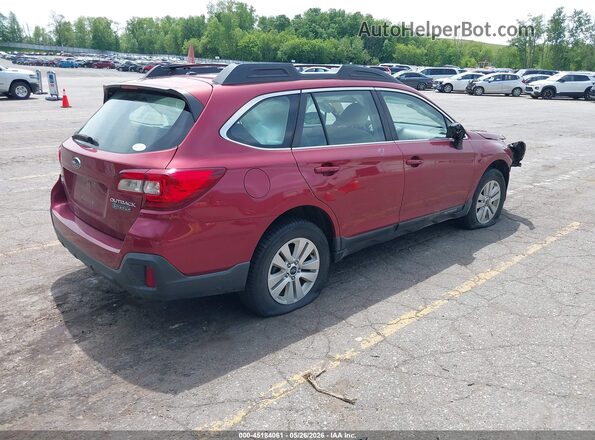 4S4BSABC5K3207352 2019 SUBARU OUTBACK Burgundy Rear right