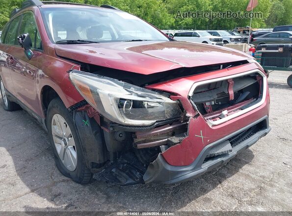 4S4BSABC5K3207352 2019 SUBARU OUTBACK Burgundy Front view