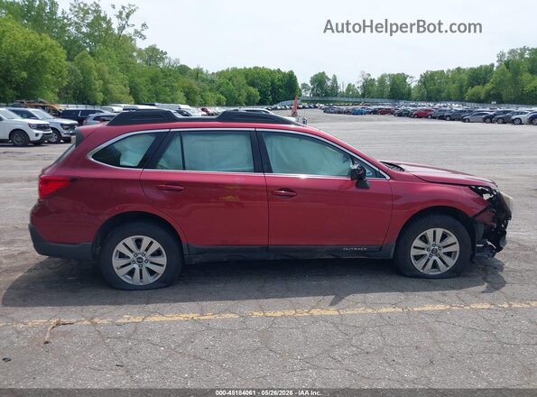 4S4BSABC5K3207352 2019 SUBARU OUTBACK Burgundy Rear interior view