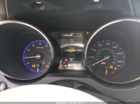 4S4BSABC6K3210048 2019 SUBARU OUTBACK White Հետևի նստատեղերի տեսք