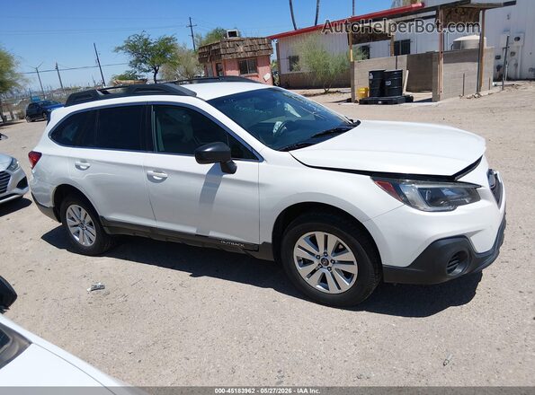 4S4BSABC6K3210048 2019 SUBARU OUTBACK White Սարքավորումների վահանակի տեսք
