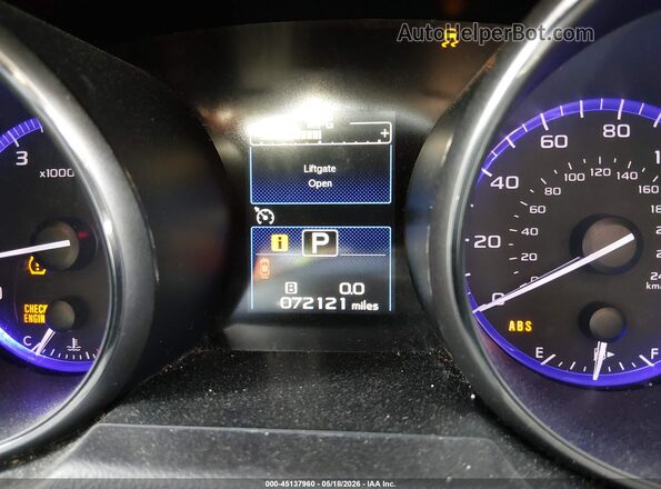 4S4BSACC2H3227162 2017 SUBARU OUTBACK Black Widok tylnych siedzeń