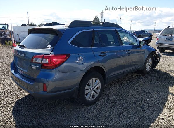 4S4BSACC2H3354073 2017 SUBARU OUTBACK Blue Trasero derecho