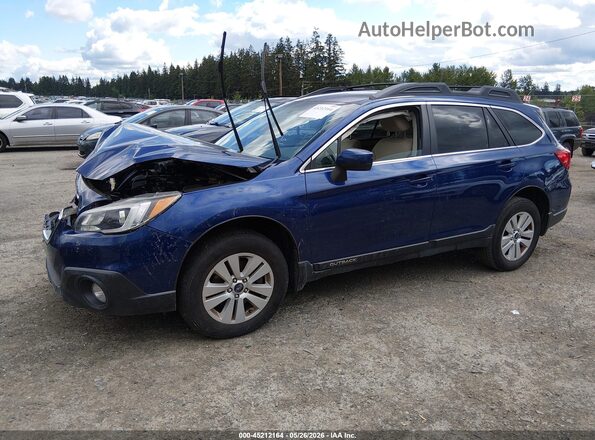 4S4BSACC3G3205458 2016 SUBARU OUTBACK Blue Передня ліва чверть