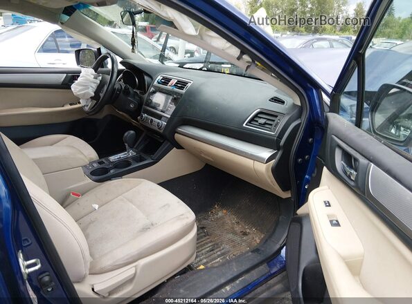 4S4BSACC3G3205458 2016 SUBARU OUTBACK Blue Вид салону спереду