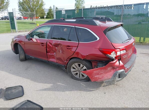 4S4BSACC6J3351103 2018 SUBARU OUTBACK Red Tył lewy