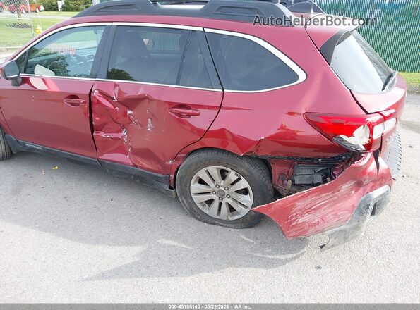 4S4BSACC6J3351103 2018 SUBARU OUTBACK Red Widok z przodu