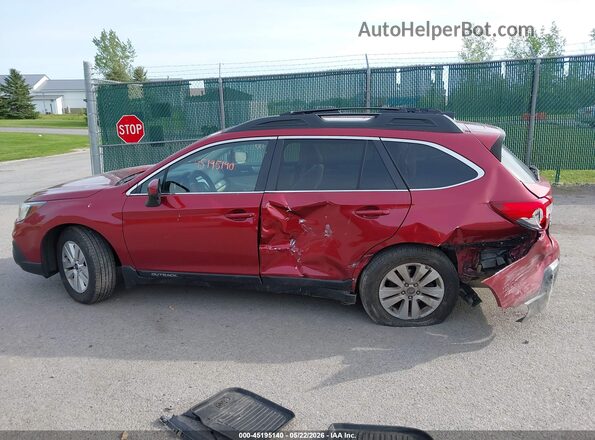4S4BSACC6J3351103 2018 SUBARU OUTBACK Red Widok wnętrza 360 stopni