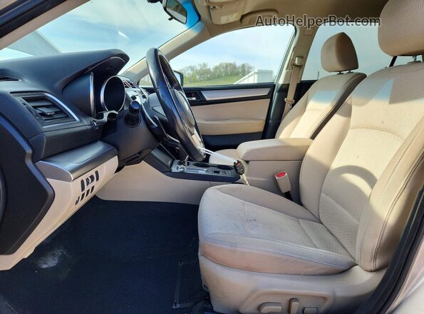 4S4BSACC7H3366123 2017 SUBARU OUTBACK Tan Widok wnętrza z przodu