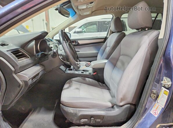 4S4BSACC7J3347187 2018 SUBARU OUTBACK Синий Вид салона спереди