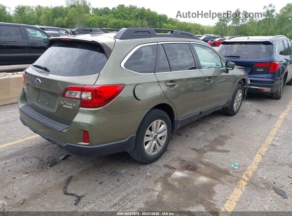 4S4BSACC8H3212620 2017 SUBARU OUTBACK Green Задня права чверть