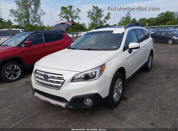 4S4BSADC4J3232612 2018 SUBARU OUTBACK White Vista tres cuartos delantera izquierda