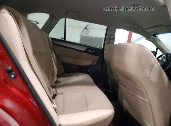 4S4BSAFC0H3317101 2017 SUBARU OUTBACK Red Rear seats view